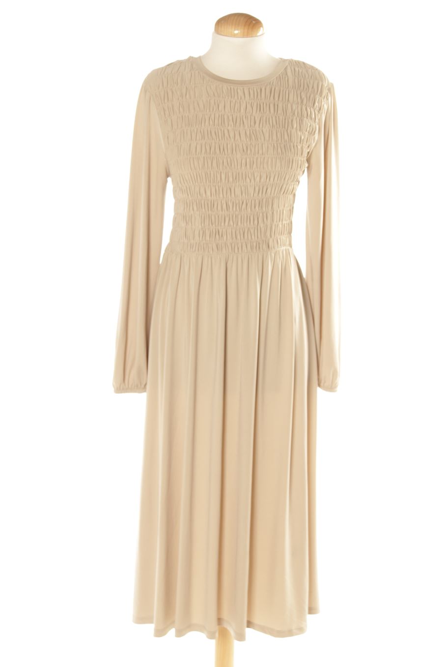 Robe casual Zara de la taille S, de couleur beige