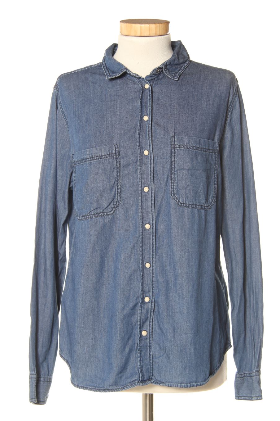 Camisa de PERCENTIL de la talla M, de color azul de ropa vaquera