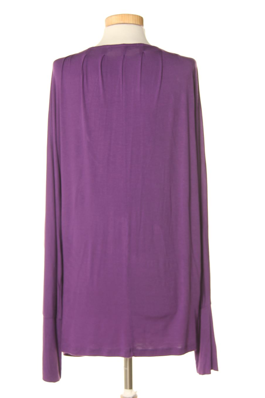 Blouse à manches longues Yera de la taille XL, de couleur pourpre