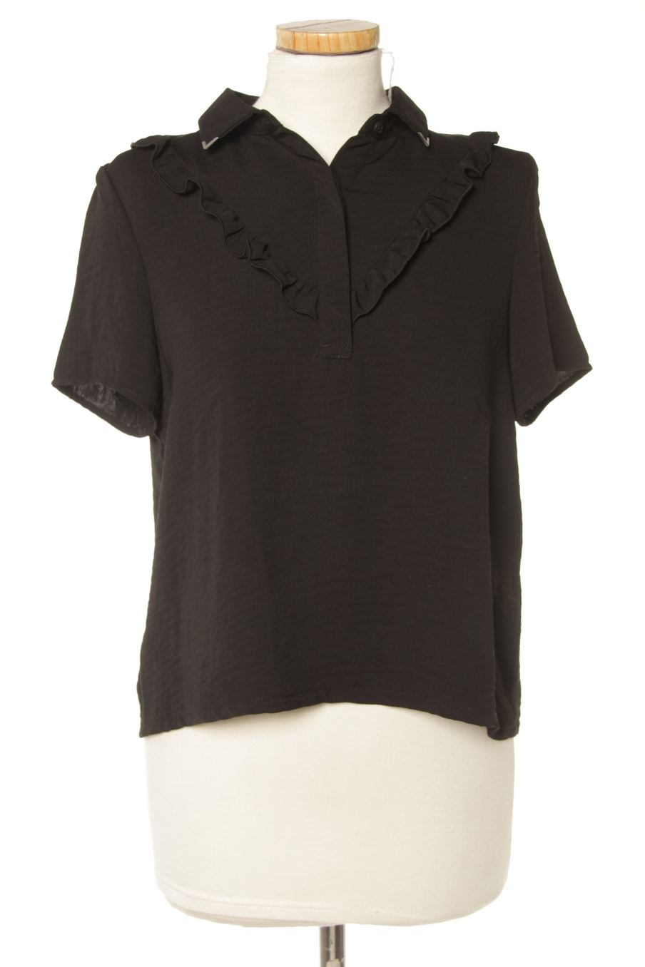Blouse à manches courtes Kaporal de la taille S, de couleur noir