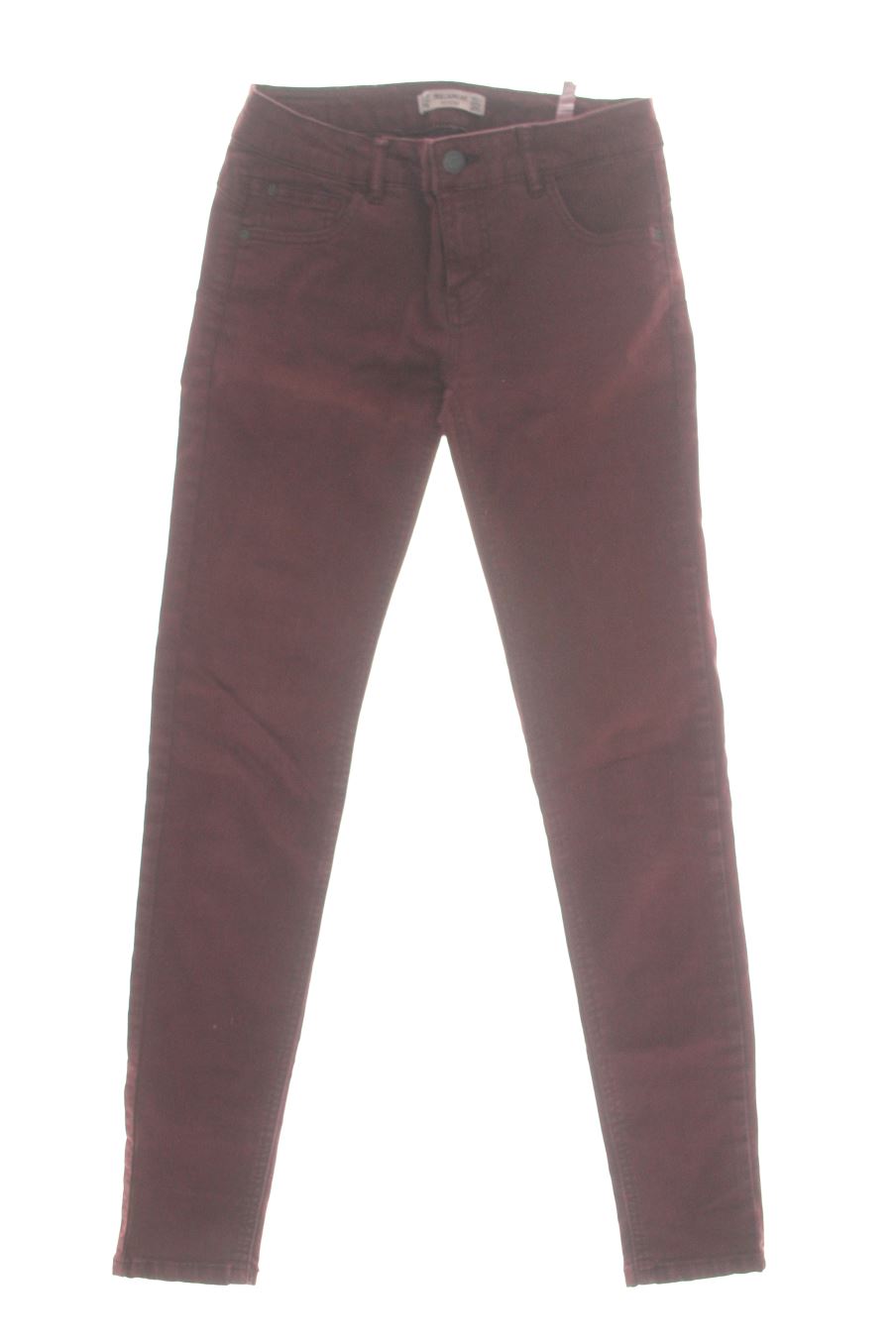 Vaqueros de Pull & Bear de la talla 36, de color burdeos de ropa vaquera