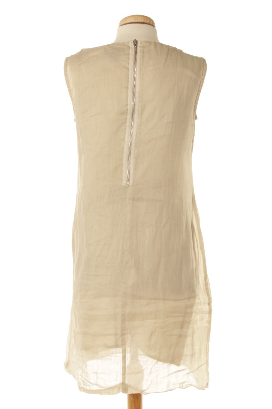 Robe casual Mango de la taille M, de couleur beige