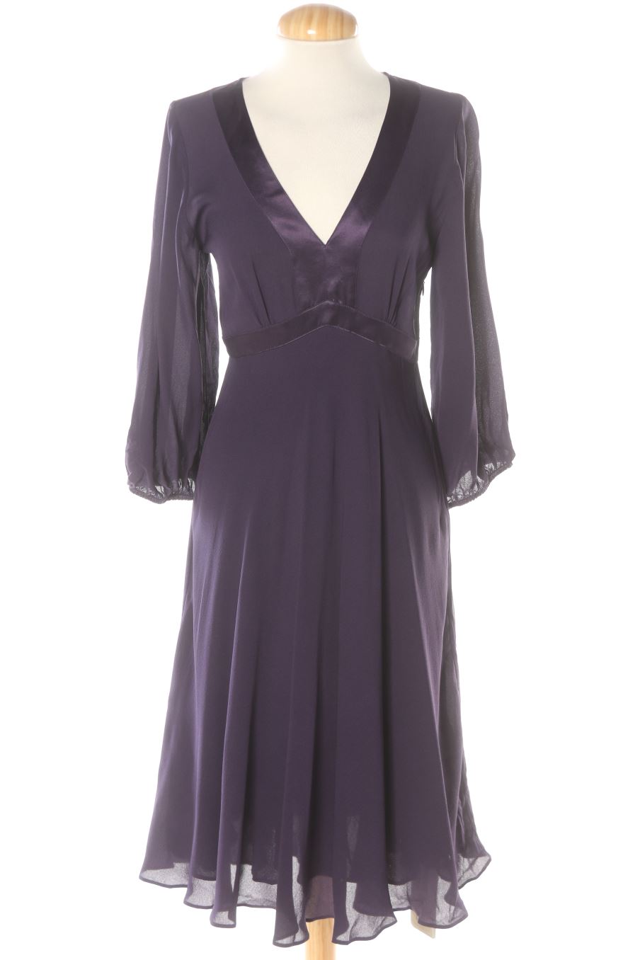 Robe Schumacher de la taille S, de couleur pourpre de soie