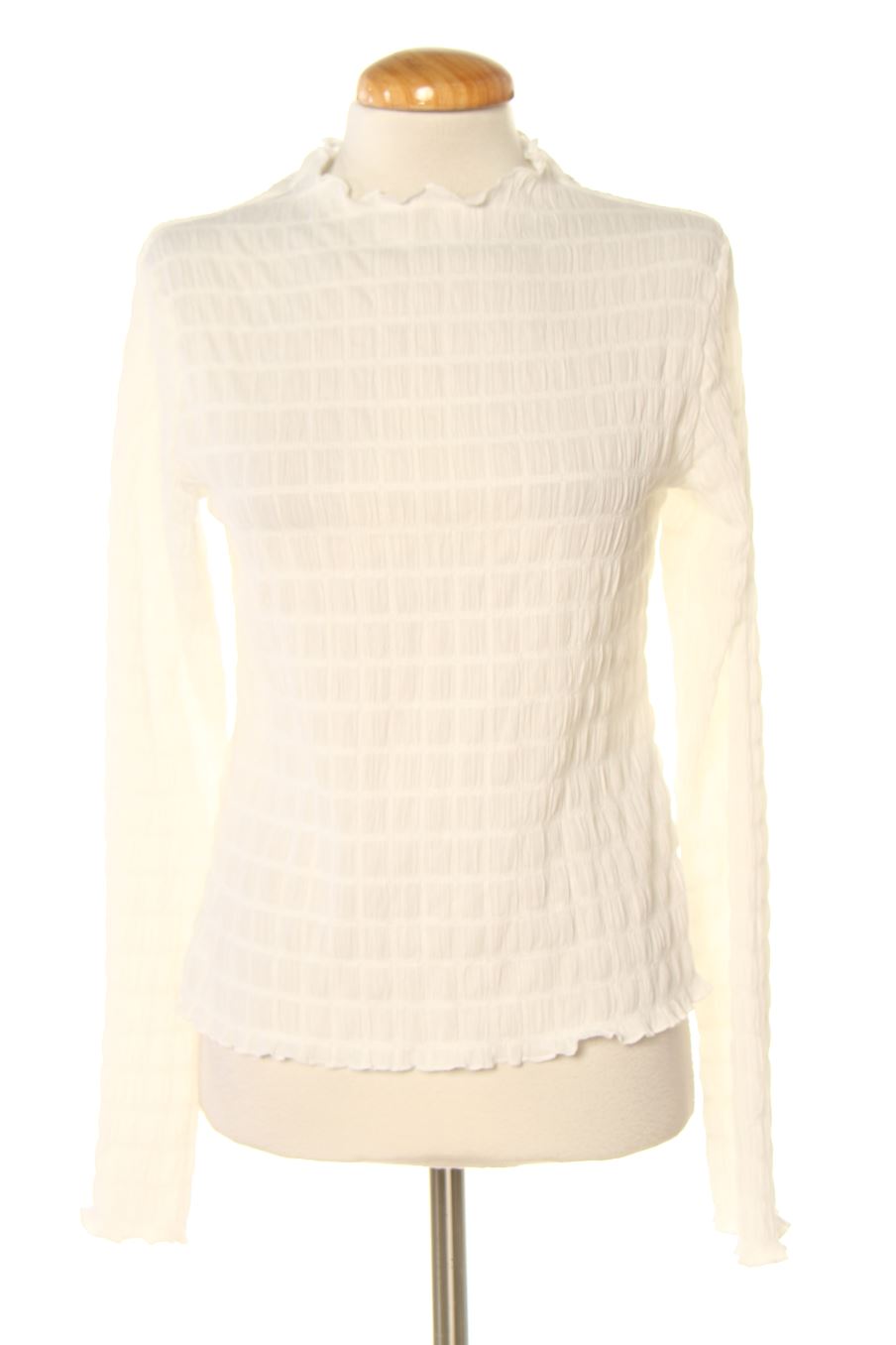 Blouse à manches longues C&A de la taille S, de couleur blanc