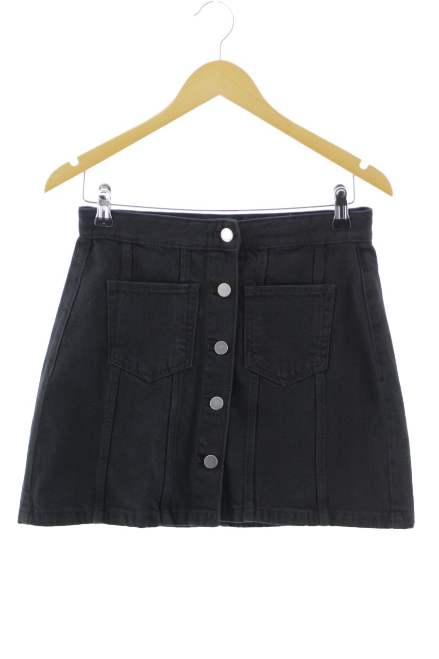 Jupe Trafaluc de la taille M, de couleur noir de denim