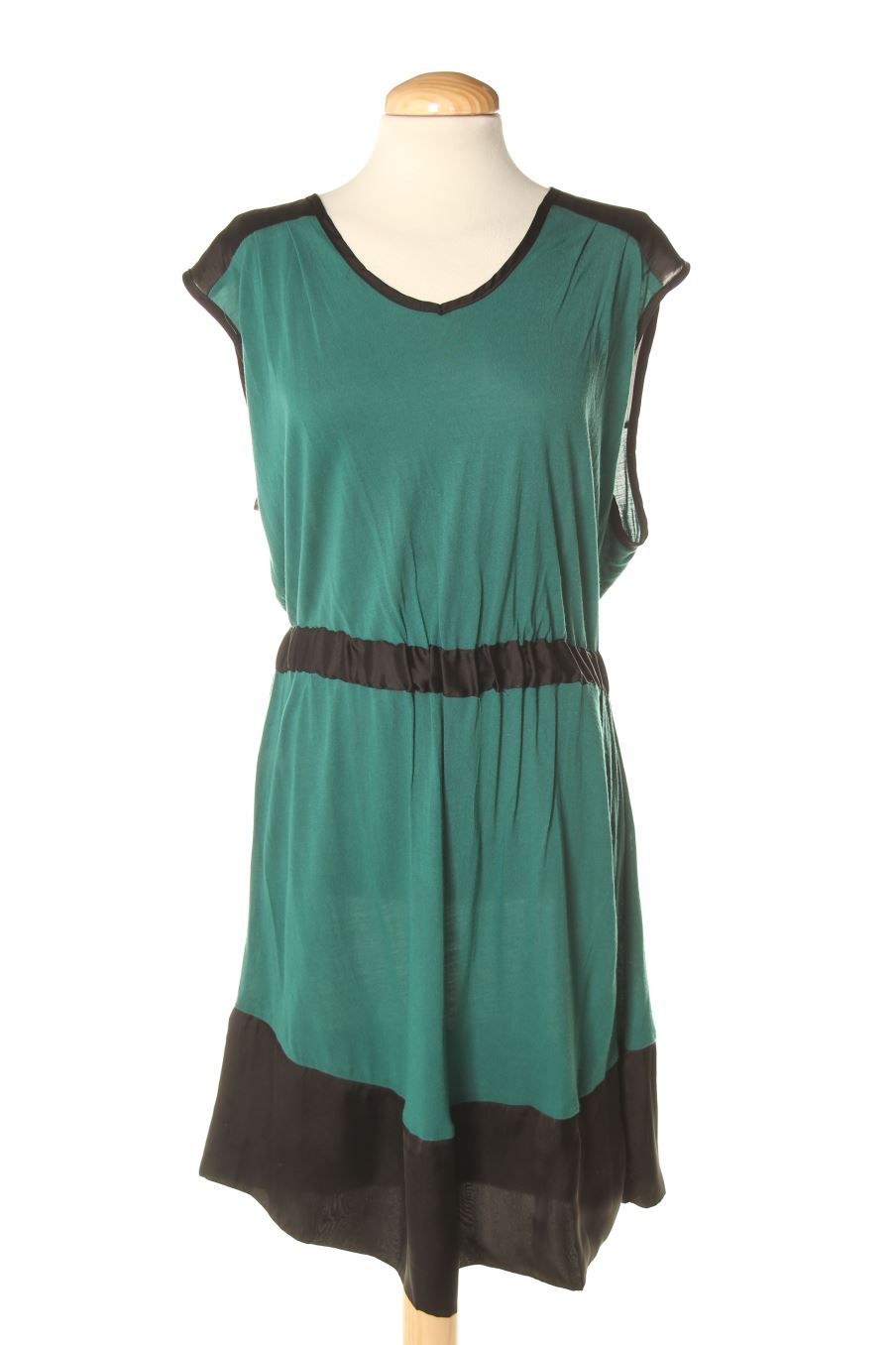 Vestido casual de Springfield de la talla XL, de color verde