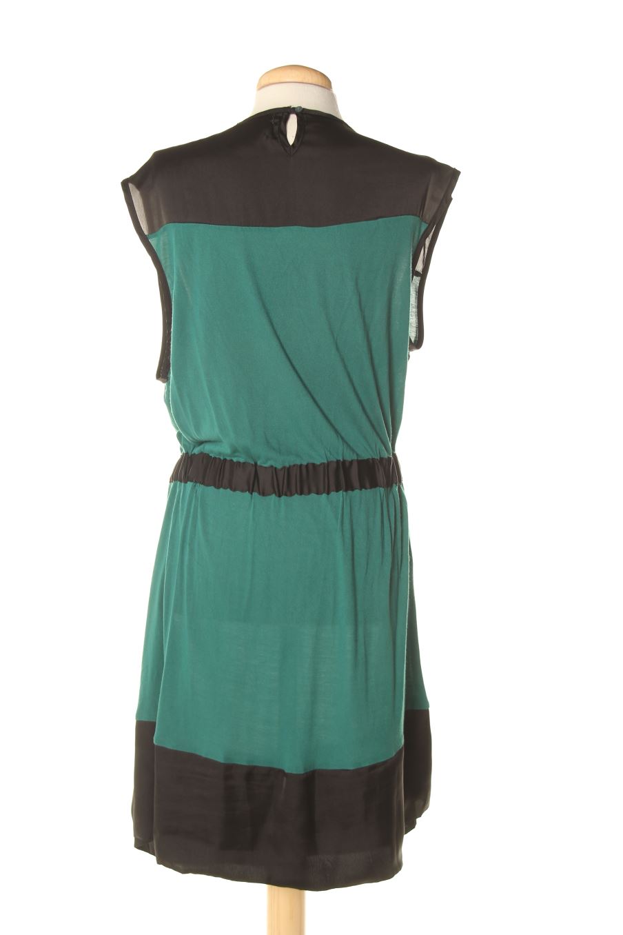 Vestido casual de Springfield de la talla XL, de color verde