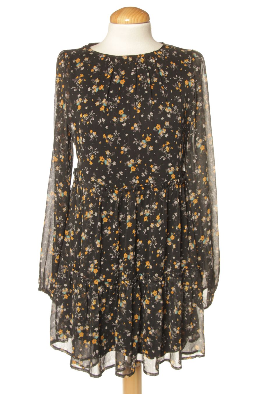 Vestido casual de Pull & Bear de la talla XS, de color estampado