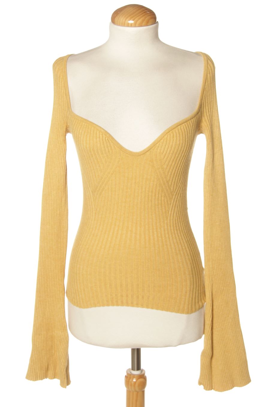 Top de H&M de la talla XS, de color senape