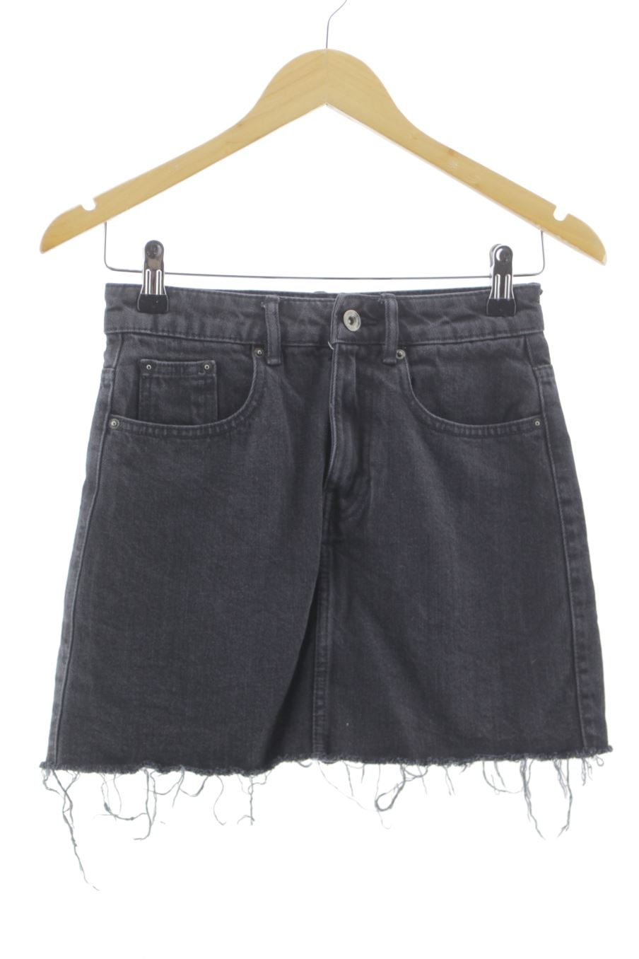 Jupe Trafaluc de la taille XS, de couleur noir de denim