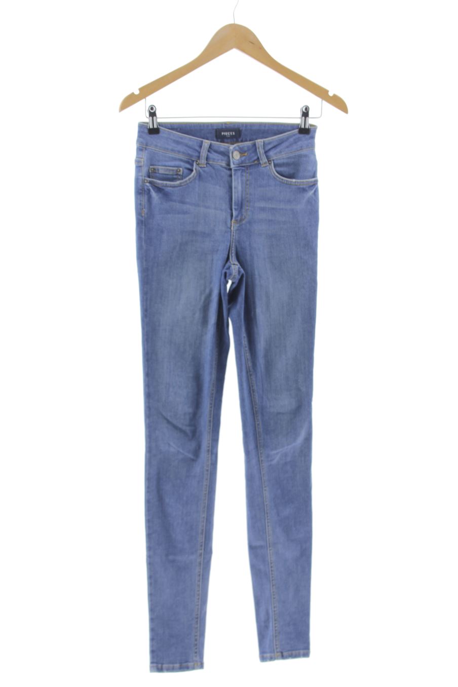 Jeans Pieces de la taille 36, de couleur bleu de denim