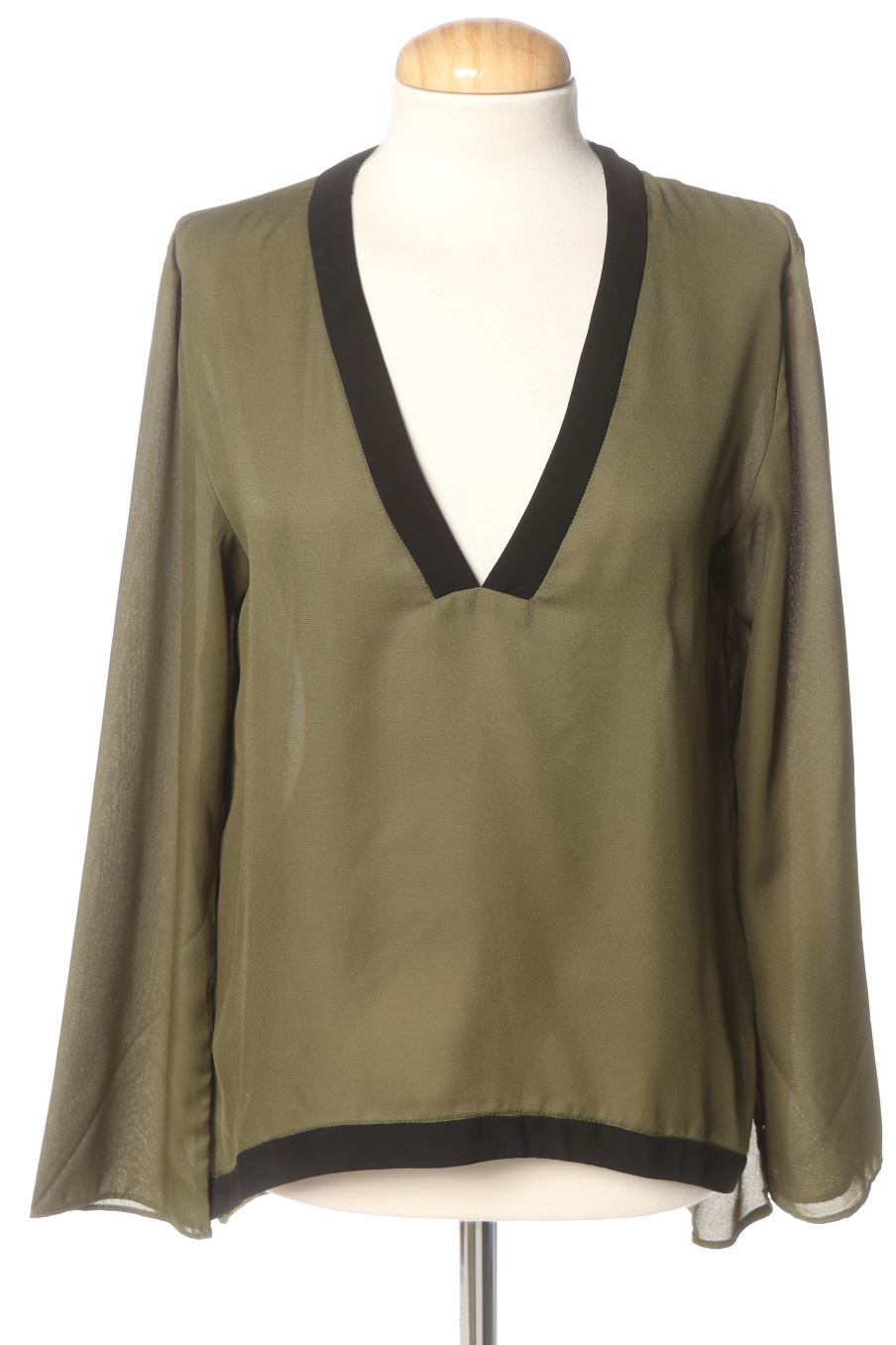 Blusa a maniche lunghe de Lm de la talla S, de color verde