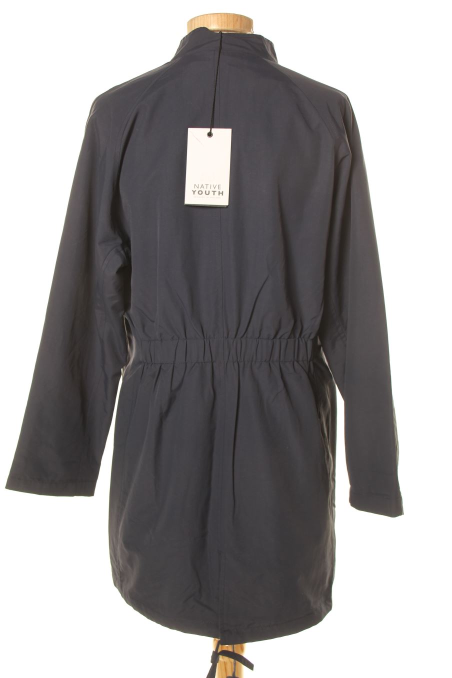 Trenchcoat von Native Youth Größe XS, Farbe Marineblau, für