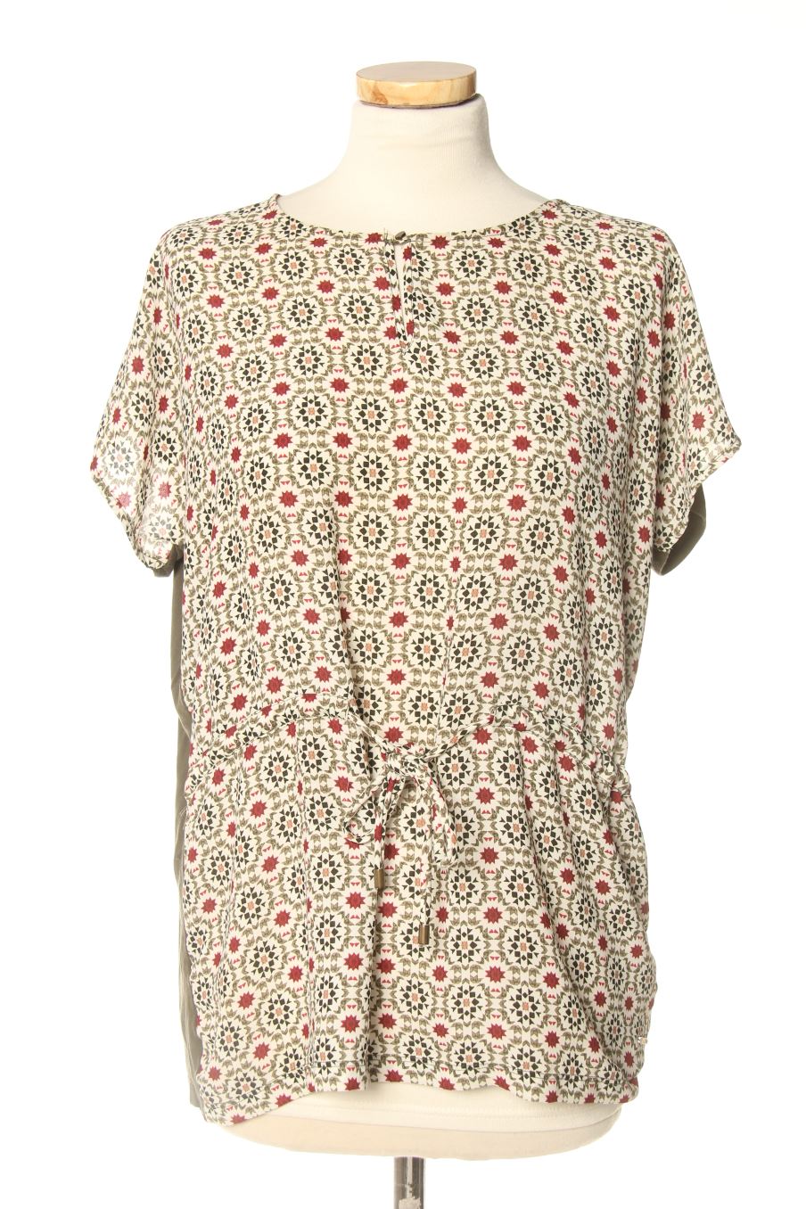 Blouse à manches courtes Yera de la taille M, de couleur imprimés