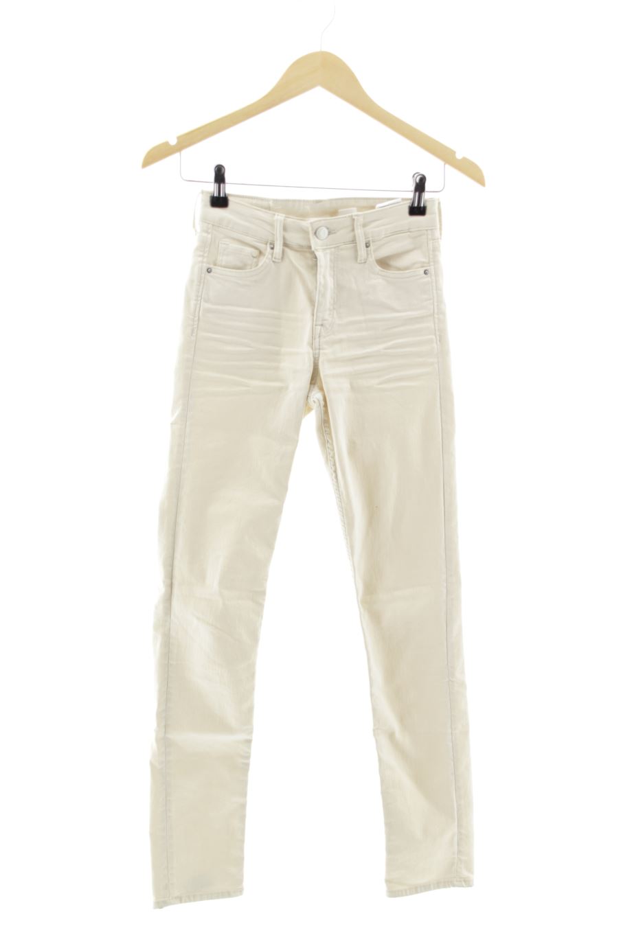 Jeans H&M de la taille 34, de couleur beige de denim