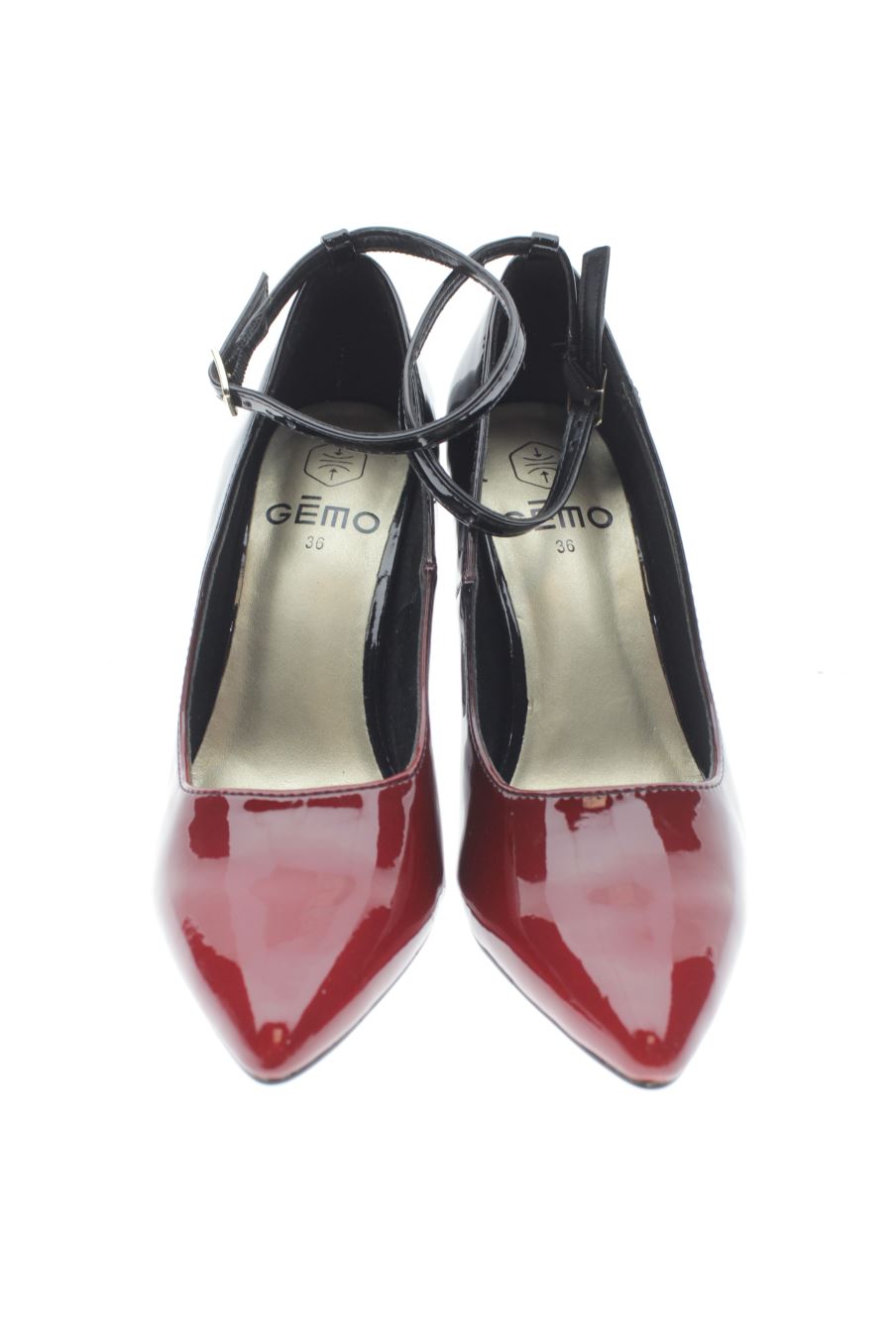 Zapatos de tacon de Gémo de la talla 36, de color burdeos de