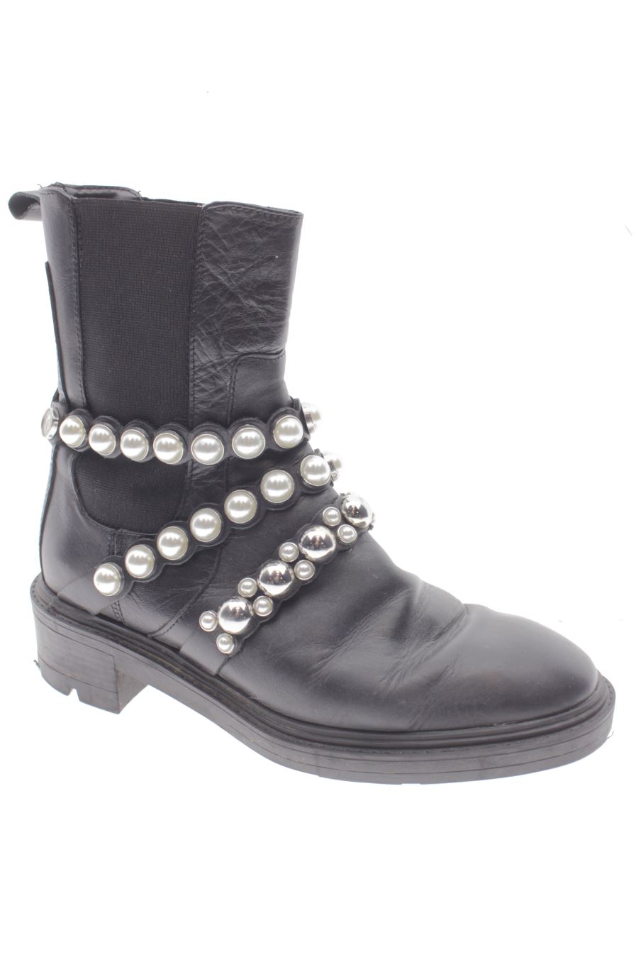 Botines de Zara de la talla 37, de color negro de