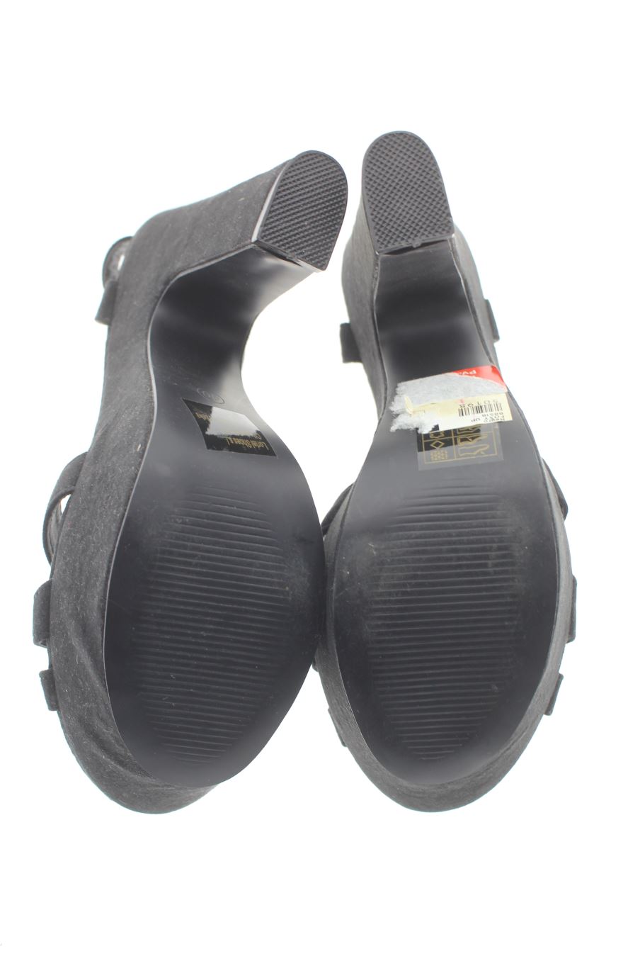 Sandalias tacon de PERCENTIL de la talla 40, de color negro de