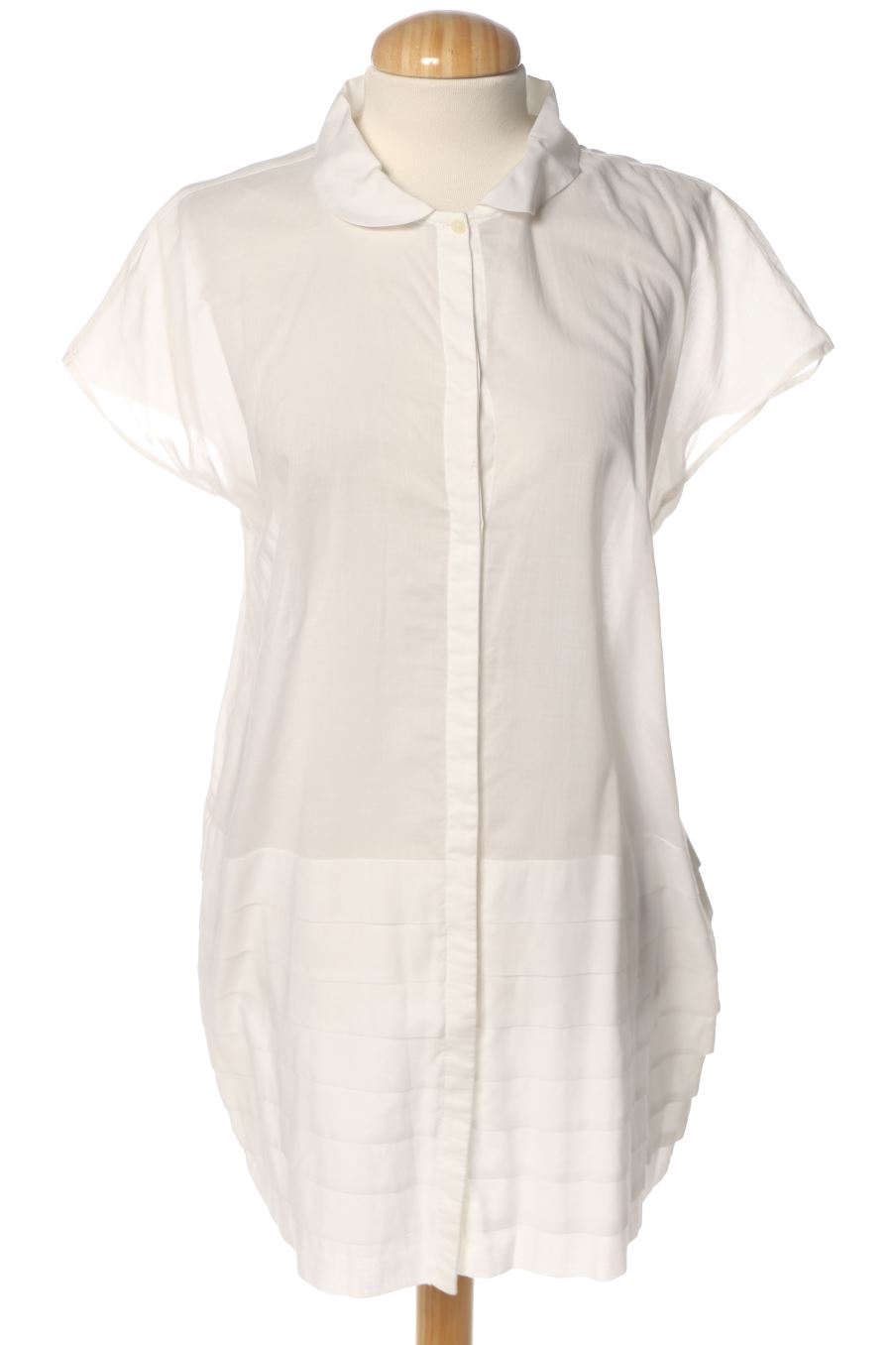 Robe casual Uterqüe de la taille S, de couleur blanc