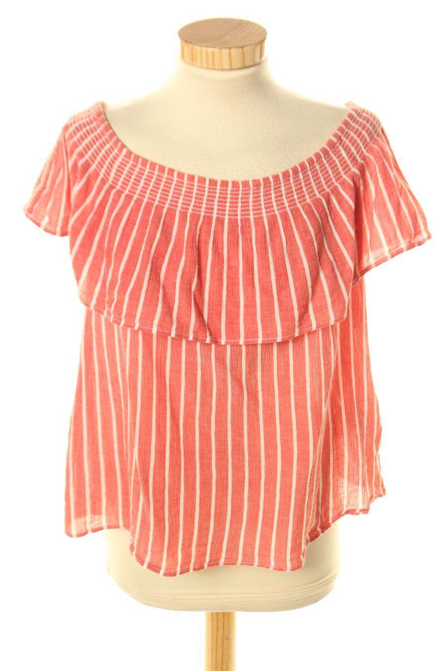 Blouse à manches courtes Monoprix de la taille S, de couleur rayures