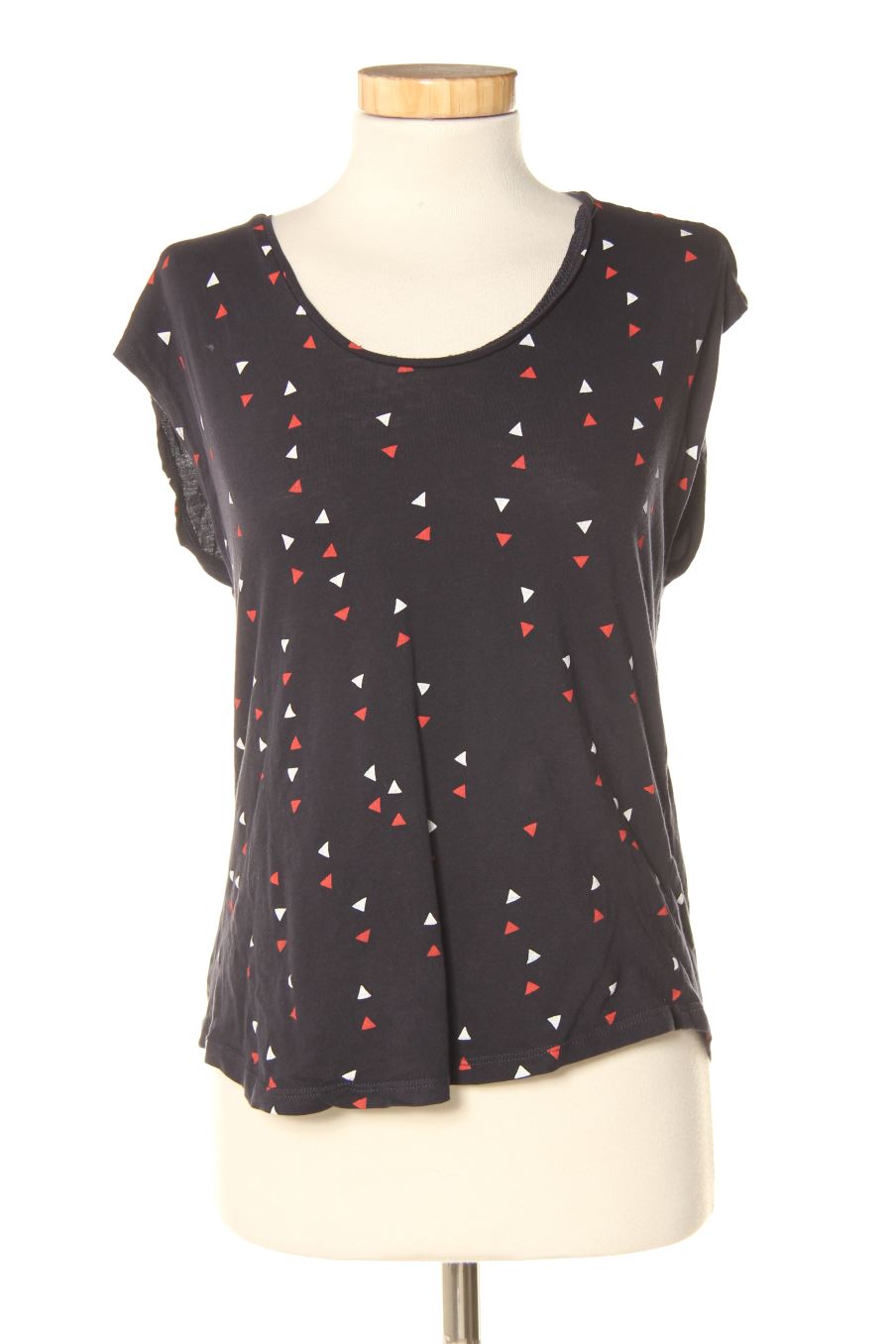 T-shirt Mango de la taille XS, de couleur bleu marine