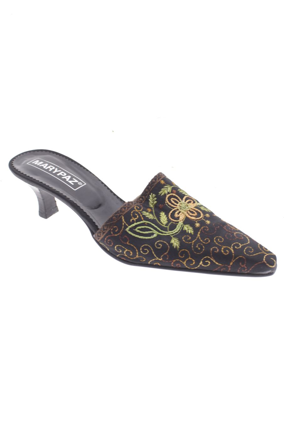 Sandalias tacon de Marypaz de la talla 37, de color negro de
