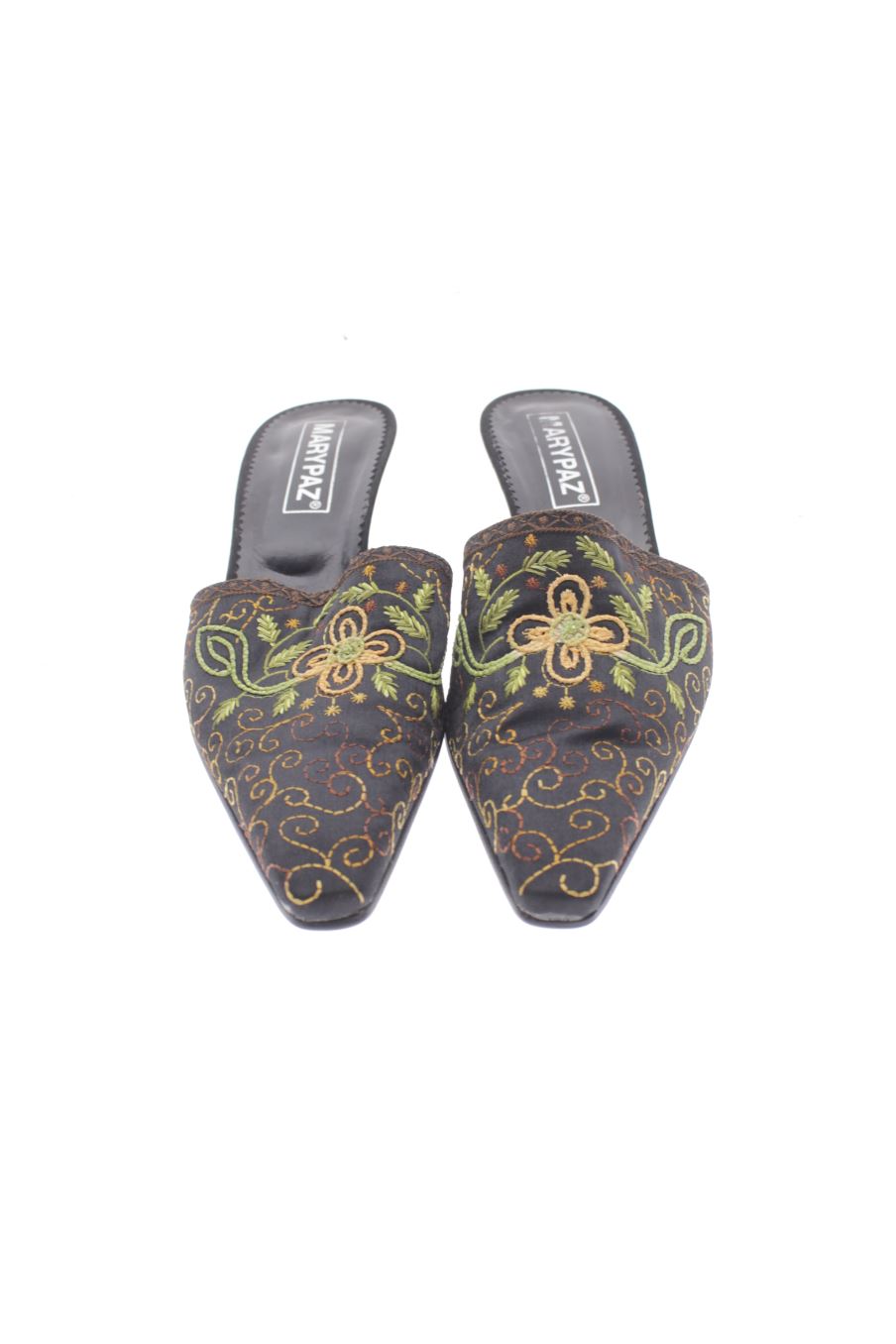 Sandalias tacon de Marypaz de la talla 37, de color negro de