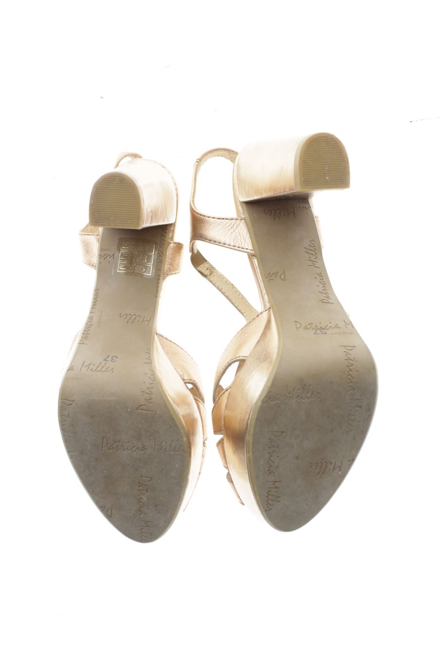Sandalias tacon de Sandra Fontán de la talla 37, de color rosa de