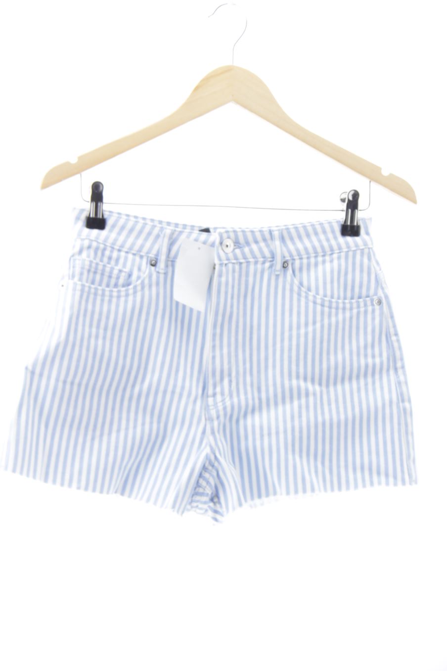 Shorts H&M de la taille 38, de couleur rayures de denim