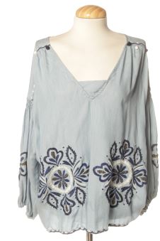 Blusa de manga corta XXL PERCENTIL