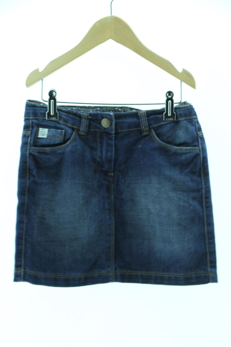 Jupe Tape à l'oeil de la taille 8 ans de denim de seconde main