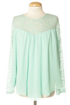 Langärmelige Bluse L Made in france