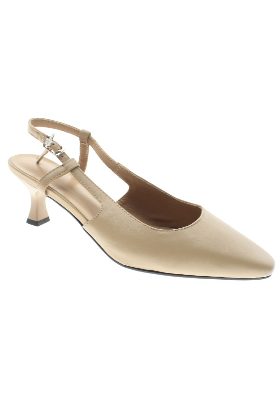 Sandalias tacon de PERCENTIL de la talla 36, de color beige de