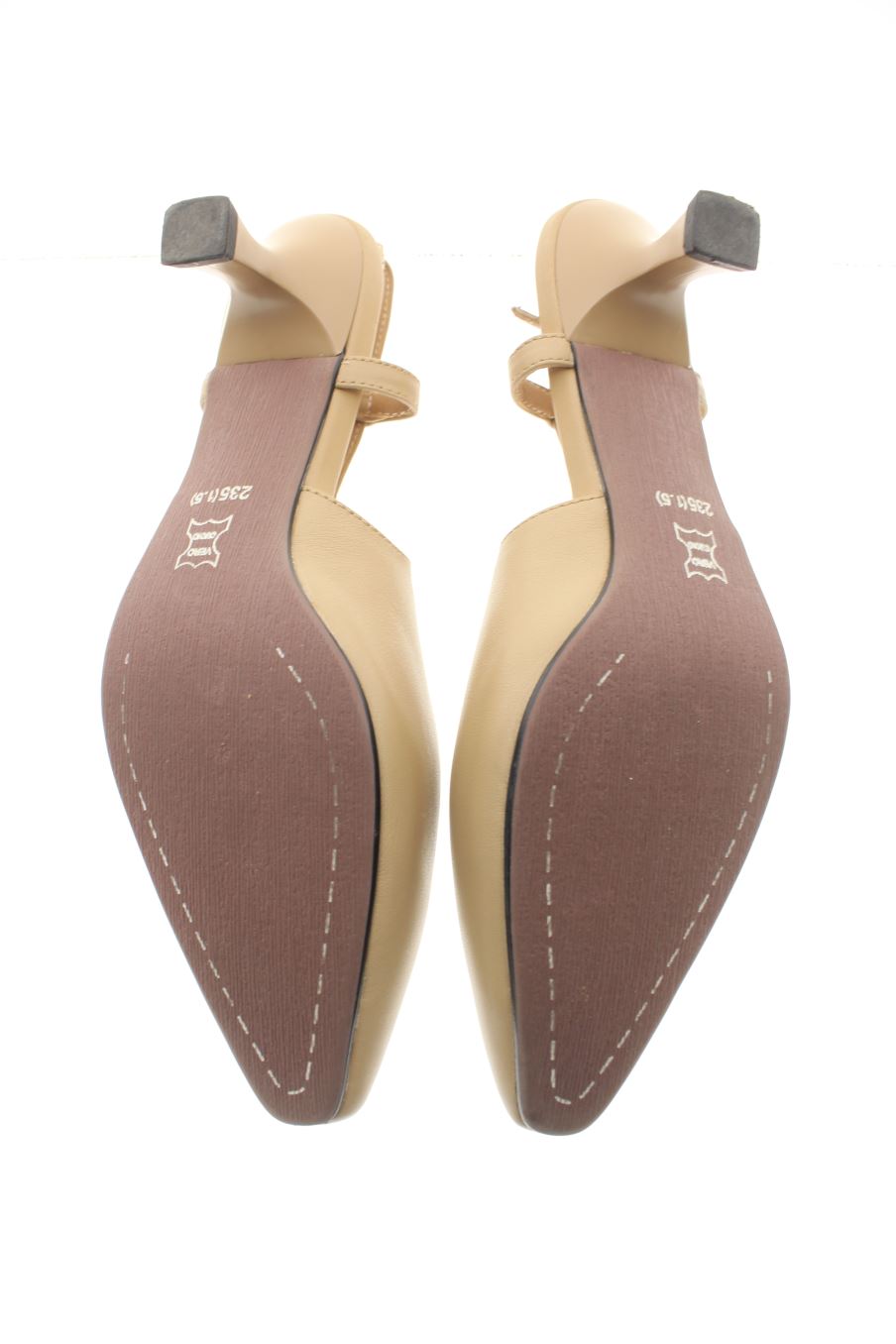 Sandalias tacon de PERCENTIL de la talla 36, de color beige de