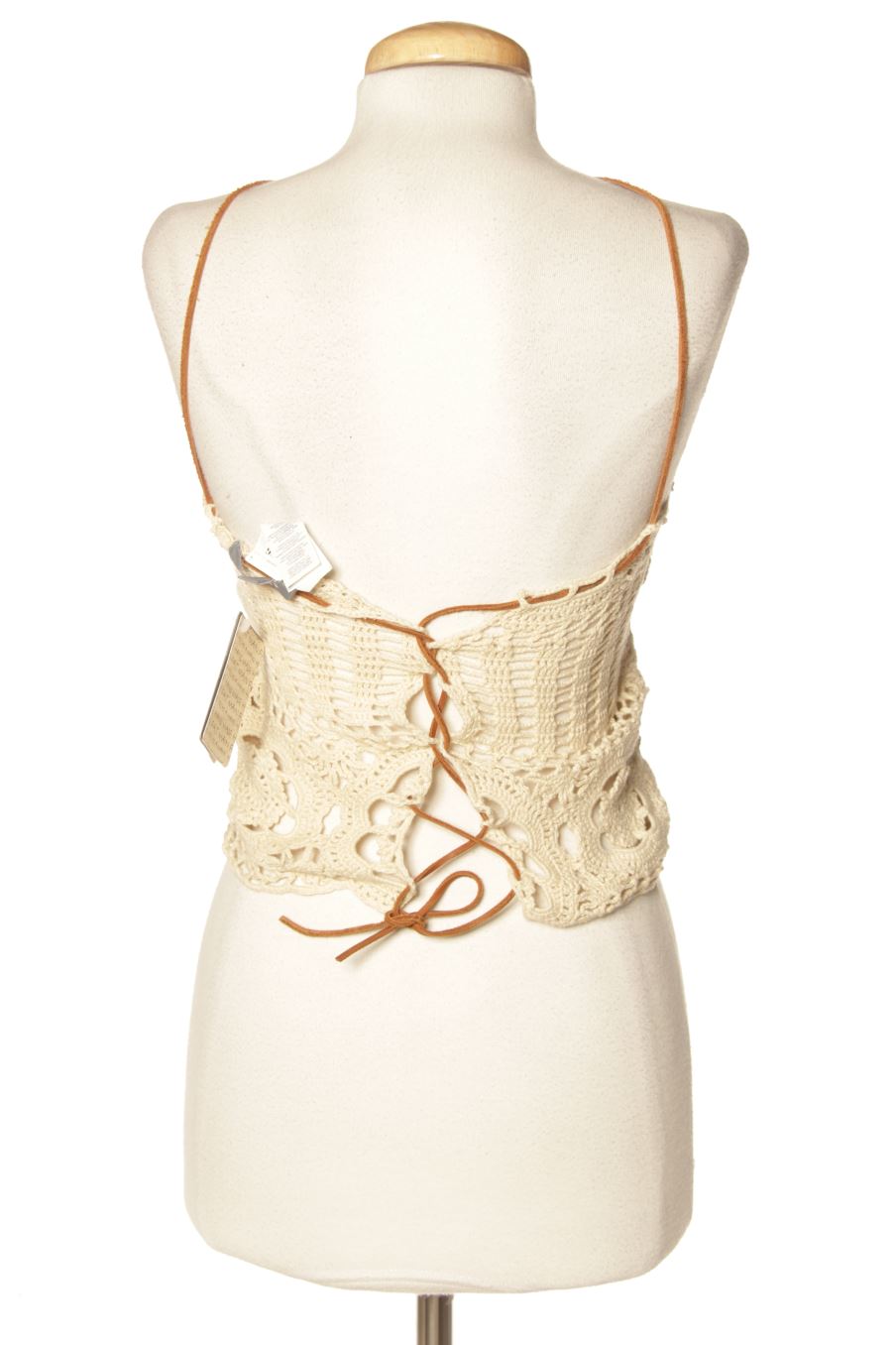 Camiseta sin mangas de Mango de la talla M, de color beige