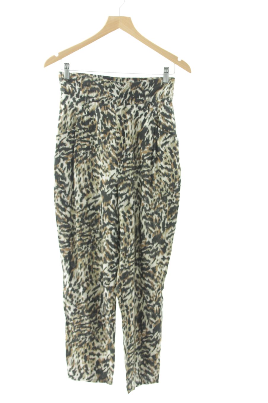 Pantalon Casual Zara de la taille XS, de couleur animal print