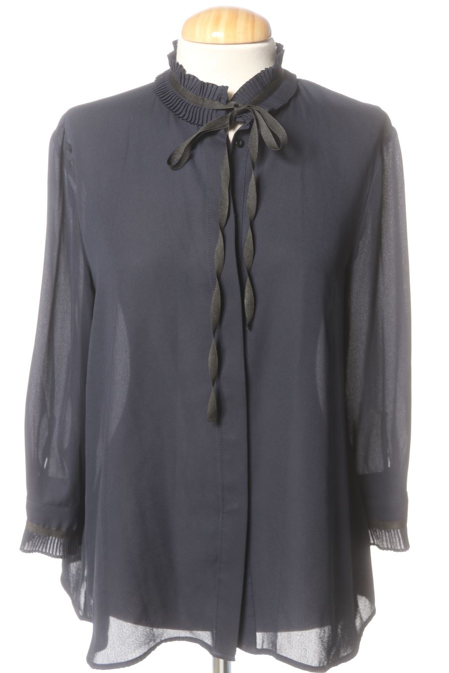 Blusa a maniche lunghe de Zara de la talla S, de color blu oltremare