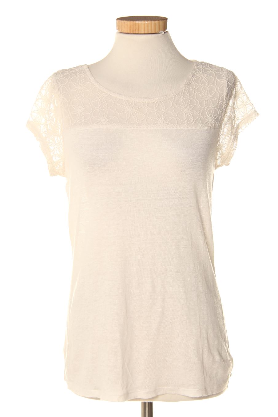 T-shirt Naf Naf de la taille M, de couleur blanc