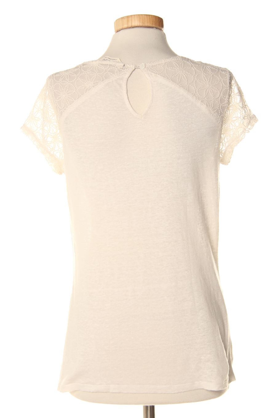 T-shirt Naf Naf de la taille M, de couleur blanc