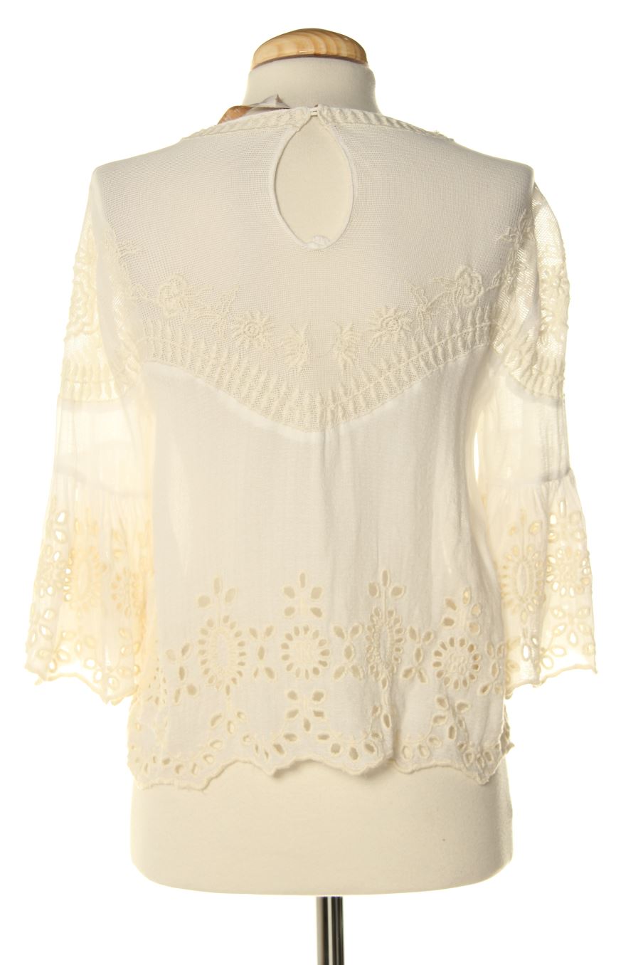 Blouse à manches longues Trafaluc de la taille S, de couleur beige
