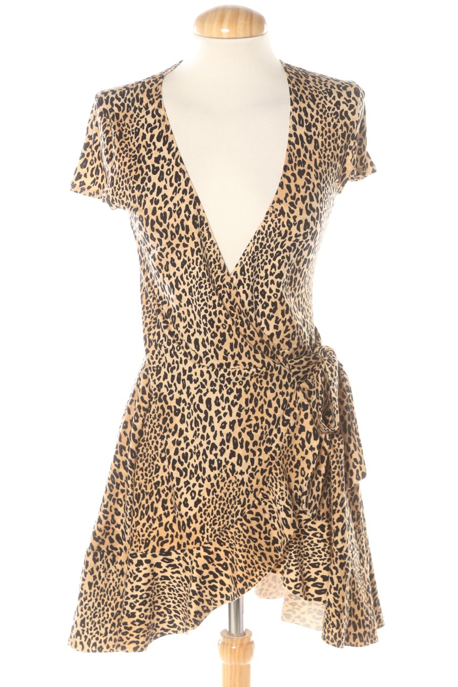 Vestido casual de H&M de la talla 32, de color animal print