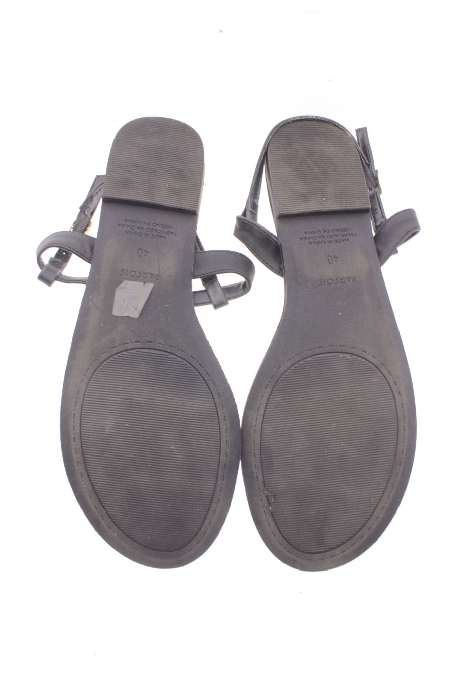 Sandalias planas de Parfois de la talla 40, de color negro de