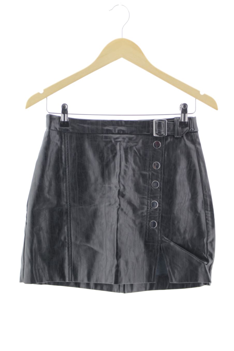 Jupe Bershka de la taille S, de couleur noir de synthétique
