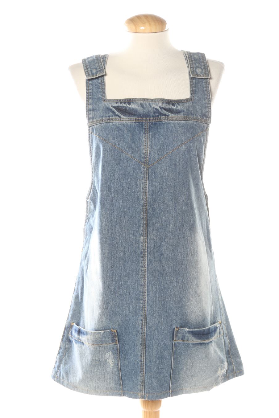 Robe casual Mango de la taille S, de couleur bleu de denim