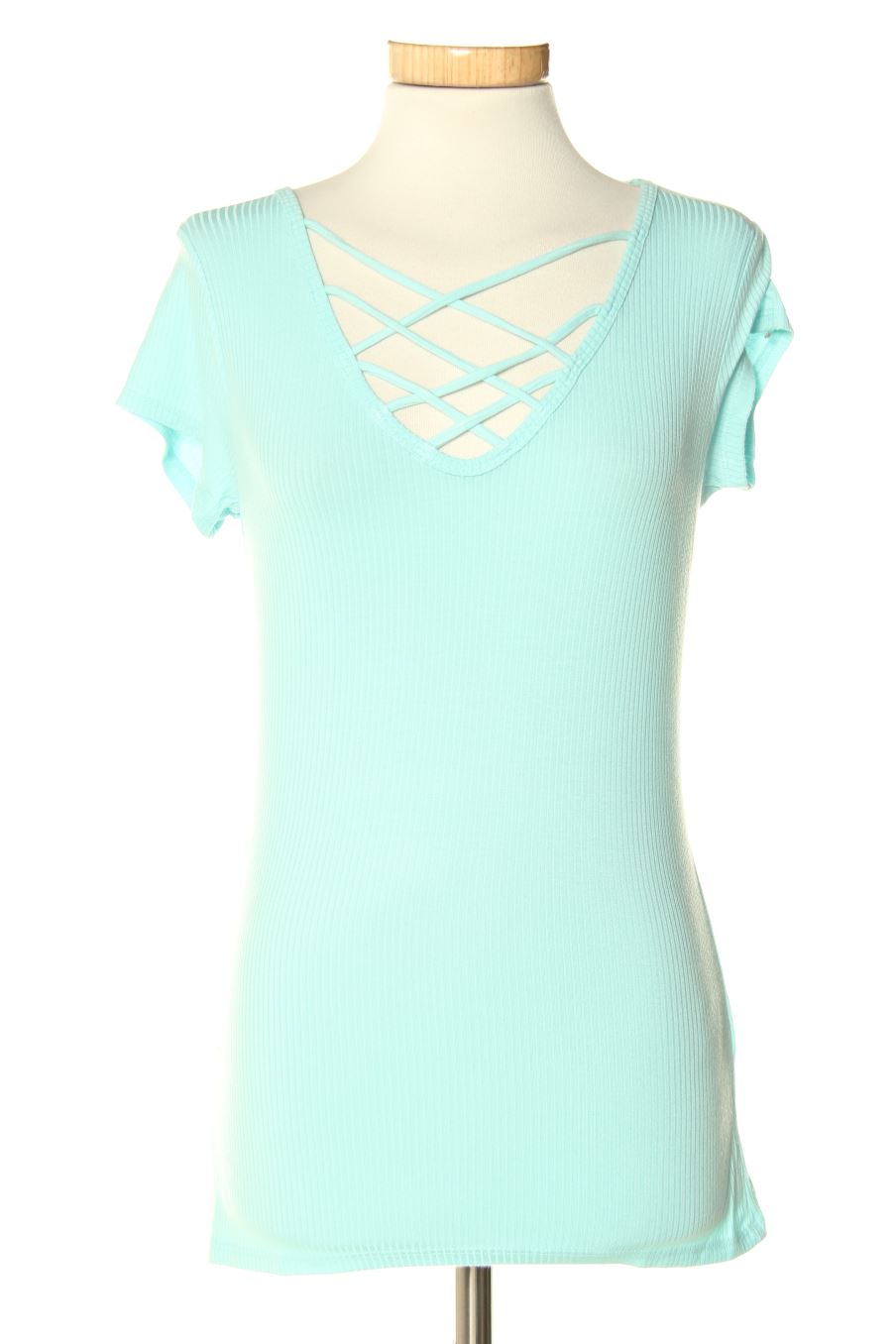 T-shirt Hollister de la taille S, de couleur turquoise