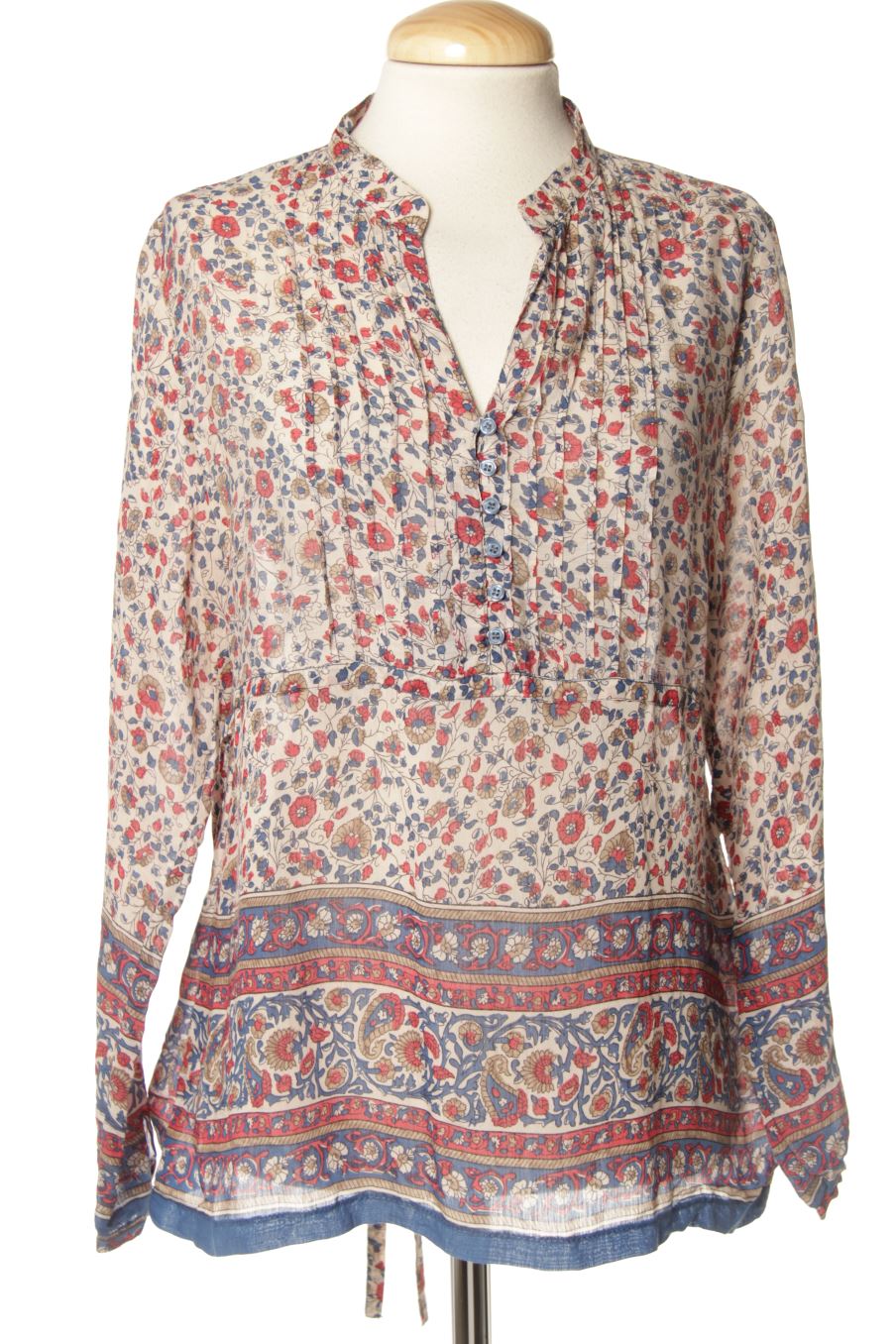 Blusa de manga larga de NYMPHAEA ALBA de la talla 44, de color flores