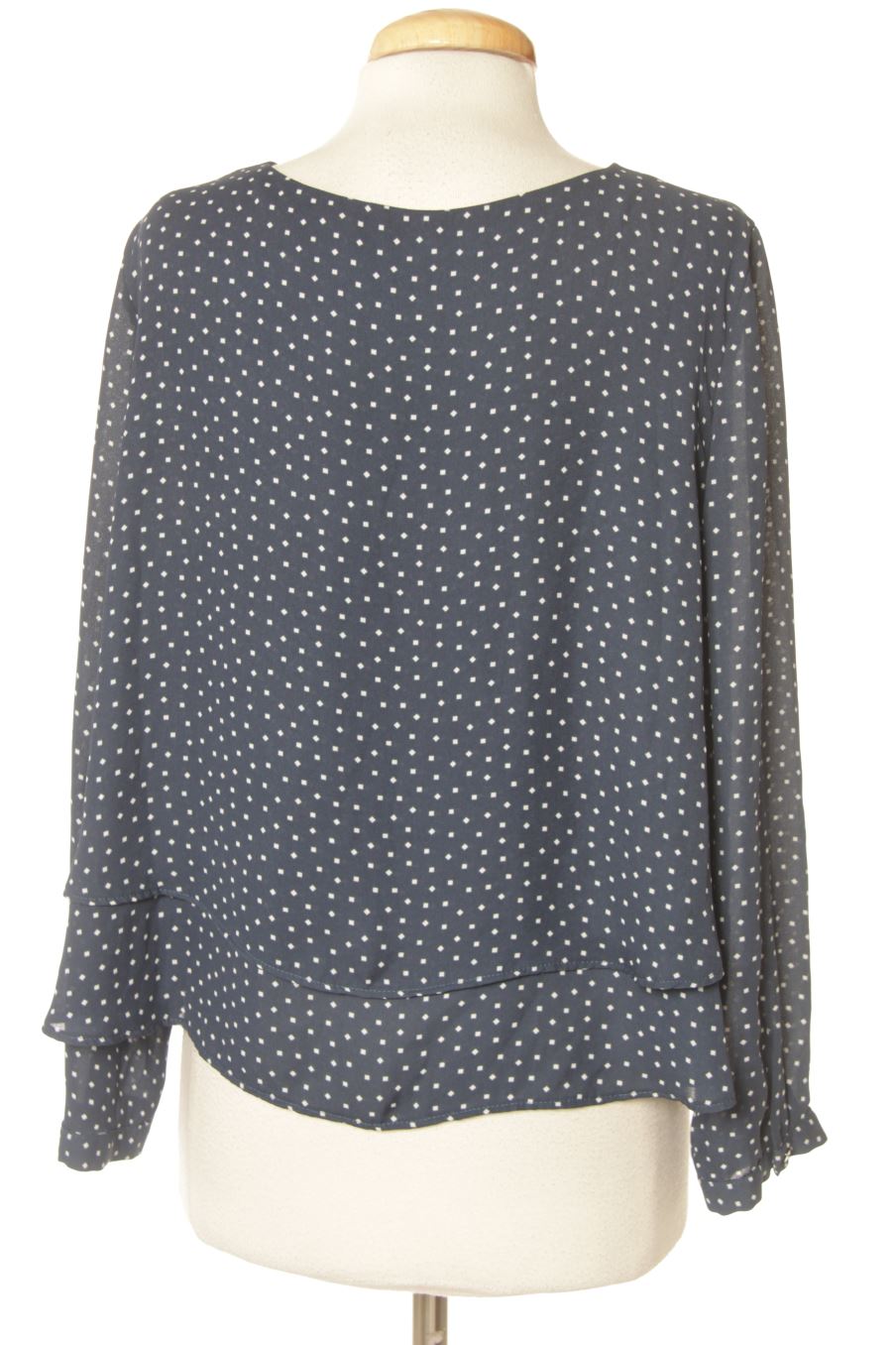 Blouse à manches longues Zara de la taille S, de couleur bleu