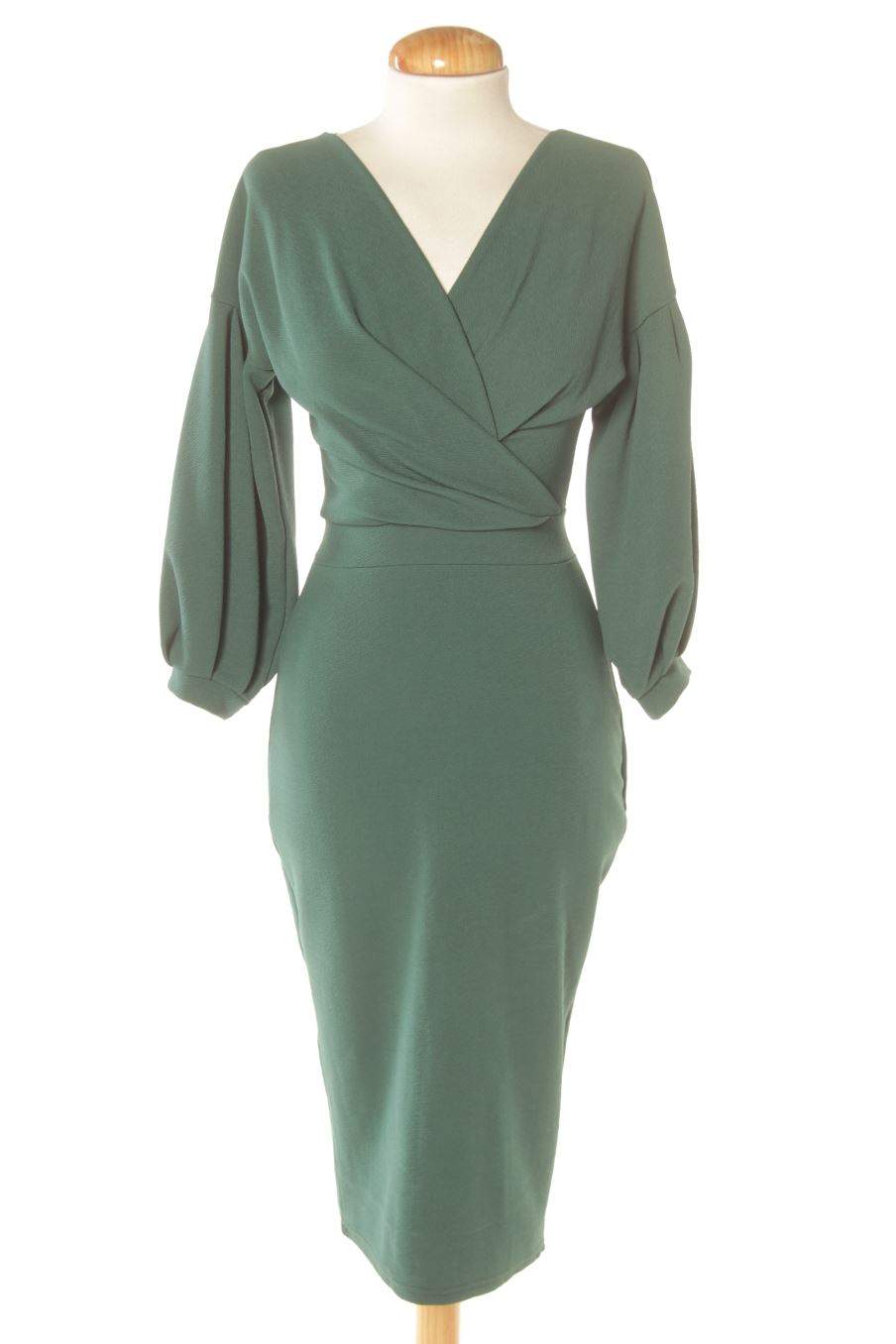 Robe casual Boohoo de la taille 36, de couleur vert