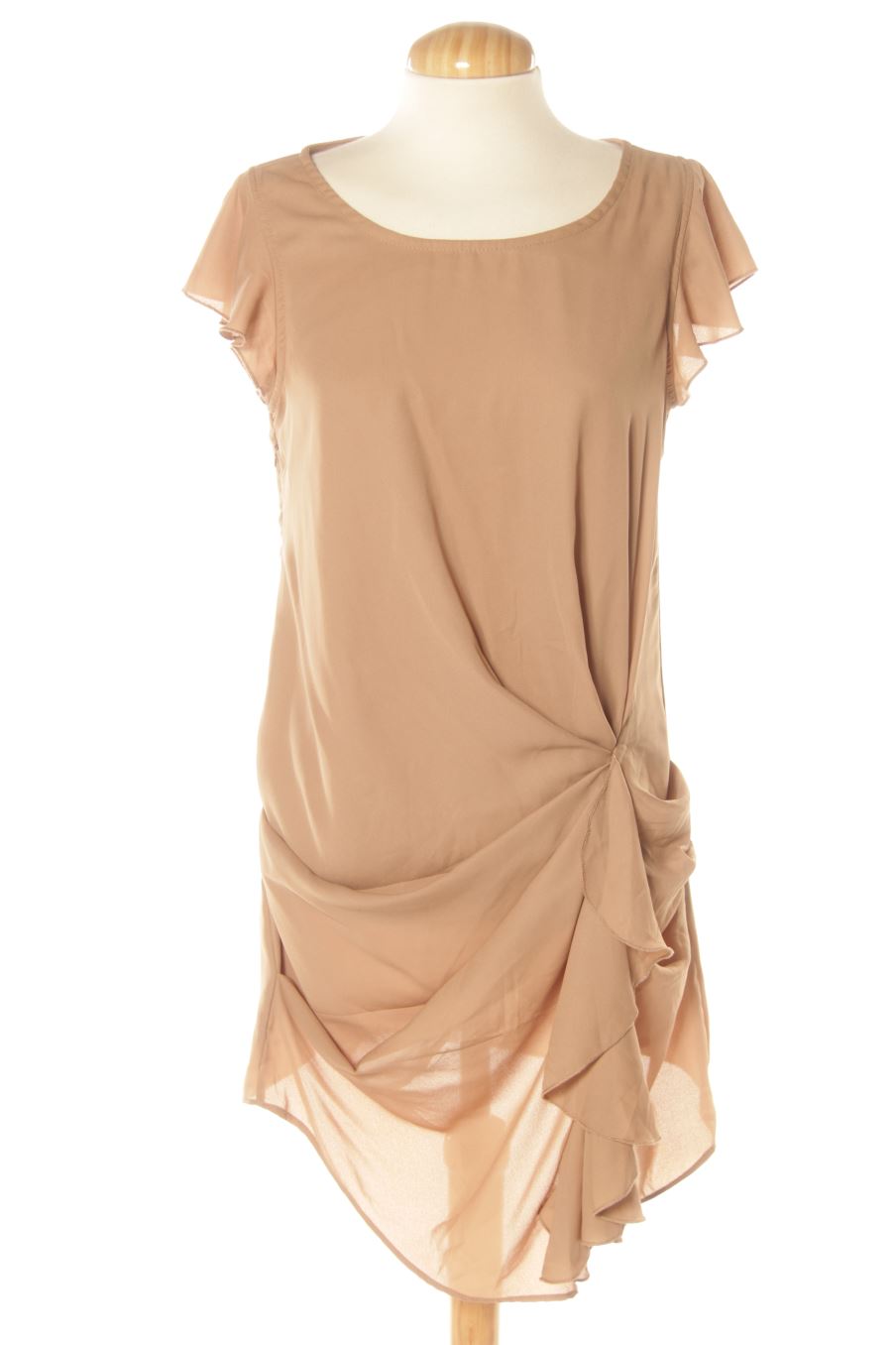 Robe casual Meisié de la taille S, de couleur marron