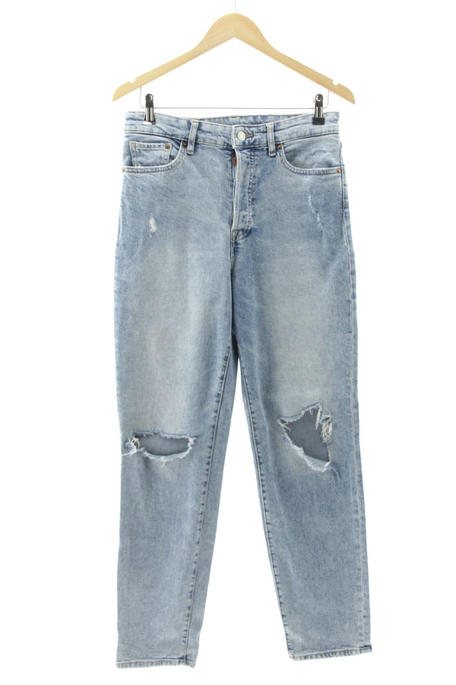 Jeans H&M de la taille 38, de couleur bleu de denim